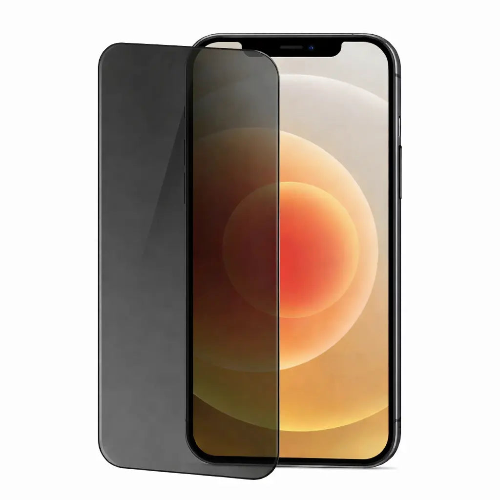 Clear Shield privacy tempered glass screen protector for iPhone by Crown Dynamix